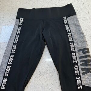 Women’s Pink by Victoria’s Secret Black and Gray Kids Leggings